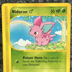 VTG Pokemon Aquapolis Nidoran M 96/147 Common Regular NM - Image 3