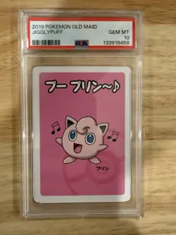 2019 POKEMON OLD MAID JIGGLYPUFF PSA 10 - Image 1