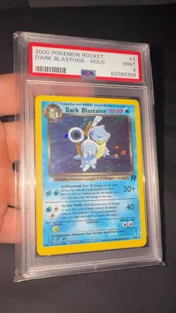 PSA 9 Dark Blastoise Holo 2000 Team Rocket Pokemon - English Unlimited #3 - Image 2