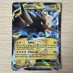 Pokemon Card Zapdos EX (Team Plasma) Holo LP Plasma Storm 48/135 - Image 1