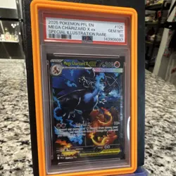 Pokemon Mega Charizard X ex 125/094 Me02 Phantasmal Flames SIR Holo PSA 10 - Image 1