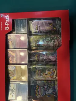 Pokemon TCG Scarlet & Violet Prismatic Evolutions 8 Mini-Tin Bundle Costco - Image 3