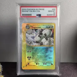 Pokemon TCG Magneton 2003 Skyridge 20/144 Reverse Holo Rare PSA 10 (POP: 55) - Image 1