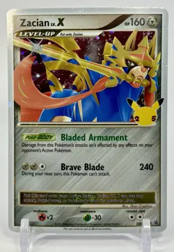 Pokemon TCG Zacian LV. X SWSH135 SWSH: Sword & Shield Promo Cards Holo - Image 1