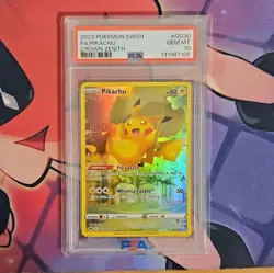 Pokemon Pikachu GG30/GG70 Crown Zenith Galarian Gallery Ultra Rare Holo PSA 10 - Image 3