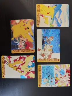 POKEMON - Japanese VENDING STICKER Prism Pocket Monster Lot of 5 CUTE PRISMS - Image 1