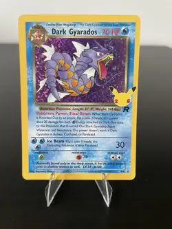 Pokemon TCG Dark Gyarados Holo Rare Card 8/82 25th Anniversary Celebrations NM - Image 1
