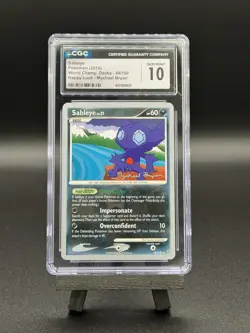 2010 POKEMON SABLEYE #48 WORLD CHAMP HAPPY LUCK MYCHAEL BRYAN - CGC 10 POP 2 - Image 1