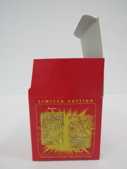 Pokemon Burger King 23K Gold Plated Pikachu Card Sealed Pokeball w/ Box 1999 - Image 4