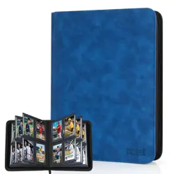 Pokepal Top Loader Card Binder with Sleeves 4 Pocket Holds 112 Top Loaders St... - Image 1