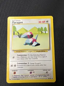 Porygon Base Set [4th Print] 1999 - 2000 Pokemon Card - Image 1