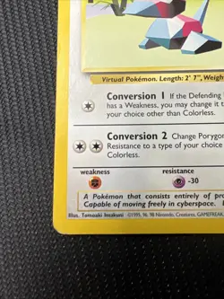 Porygon Base Set [4th Print] 1999 - 2000 Pokemon Card - Image 5