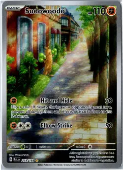 Pokemon Card - Sudowoodo 219/193 Paldea Evolved Illustration Rare Near Mint - Image 1