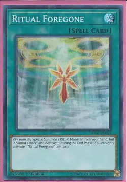 3x Yugioh HISU-EN054 Ritual Foregone Super Rare 1st Ed NM - Image 1