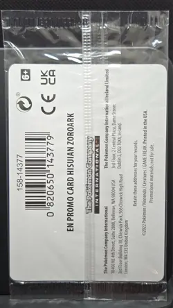 Hisuian Zoroark 076/196 Gamestop Exclusive Promo Brand New Sealed Pokemon Card - Image 2