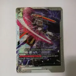 Gundam Card Game Aile Strike Gundam SP ST04-001 LR+ GD04 Phantom Aria Alt Art - Image 1