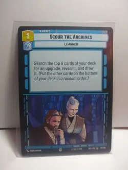 Scour the Archives 072/264 Star Wars Unlimited TCG Card SEC SECRETS OF POWER - Image 1