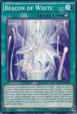 3x Yugioh SHVI-EN060 Beacon of White Common Unlimited - Near Mint - Image 1