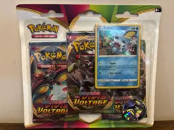 Pokemon TCG: Sword & Shield Vivid Voltage 3 Pack Blister - Sobble Promo - SEALED - Image 1