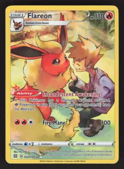 Flareon TG01/TG30 Pokemon TCG Brilliant Stars Trainer Gallery NM - Image 1