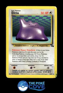 Ditto 18/62 | Fossil Unlimited | Pokemon Rare | DMG - Image 1