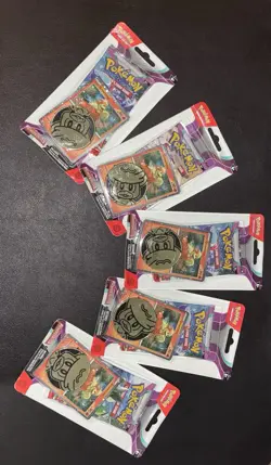 5x Pokemon Scarlet & Violet Paldea Evolved Single Pack Blister [Growlithe]. - Image 2