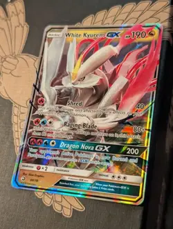 White Kyurem GX 48/70 Near Mint Majesty the Dragon Holo Rare Pokemon Ship Now - Image 2