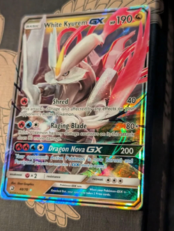 White Kyurem GX 48/70 Near Mint Majesty the Dragon Holo Rare Pokemon Ship Now - Image 3