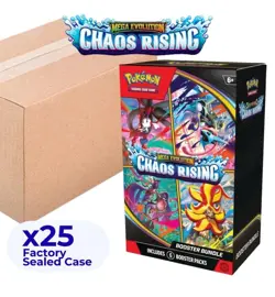 Pokemon ME04 Chaos Rising Booster Bundle Factory Sealed 25 Box Case In Hand - Image 1