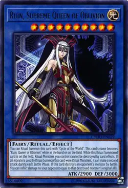 3x Yugioh CYHO-EN027 Ruin, Angel of Oblivion Common NM - Image 1