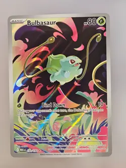 Bulbasaur 133/132 Me01: Mega Evolution Holo Illustration Rare Pokemon TCG - Image 1