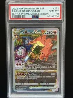 FA CHARIZARD VSTAR PSA 10 2022 POKEMON SWSH BSP #SWSH262 ULTRA PREMIUM COLL 624 - Image 1