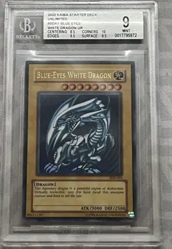 2002 YU-GI-OH! BLUE-EYES WHITE DRAGON SDK-001 9 Mint (8.5, 9.5, 10, 9.5) - Image 1