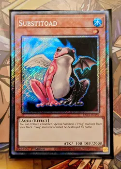 Substitoad (Platinum Secret Rare) - RA03-EN197 - Yu-Gi-Oh TCG - Image 1