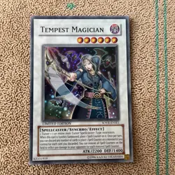 Tempest Magician SOVR-ENSE1 Super Rare Very Light Play Ltd Ed Yugioh - Image 1