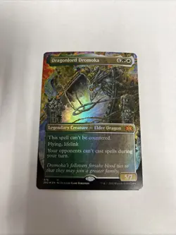 Dragonlord Dromoka Borderless Foil Card #376 MTG LP - Image 1
