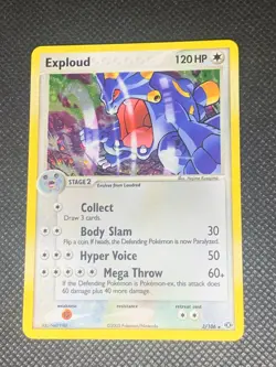 Exploud 3/106 Holo - ex Emerald Pokemon Card - LP - Image 1