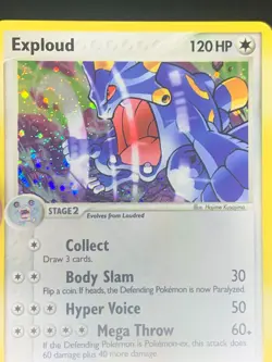 Exploud 3/106 Holo - ex Emerald Pokemon Card - LP - Image 2