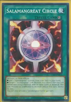 3x YUGIOH 1ST ED LD10-EN014 SALAMANGREAT CIRCLE COMMON NEAR MINT (NM) - Image 1
