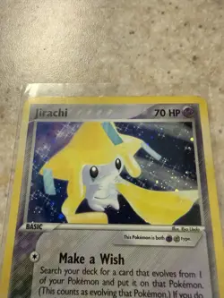 2004 Pokemon Ex Hidden Legends Jirachi Holo Rare Card 8/101 - Image 2