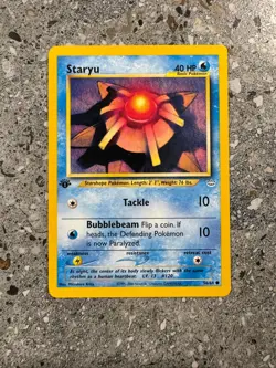 Pokemon TCG Cards 1st Edition Staryu 56/64 Neo Revelation - Image 1