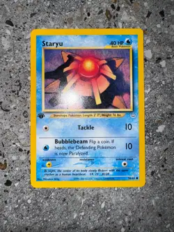Pokemon TCG Cards 1st Edition Staryu 56/64 Neo Revelation - Image 3