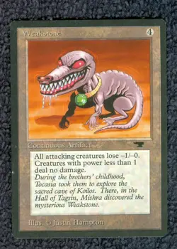 WEAKSTONE uncommon 1994 ANTIQUITIES Magic the Gathering Unplayed NM - Image 1