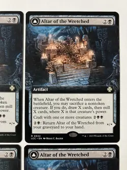 Magic The Gathering MTG Altar Of The Wretched X4 Rare Cards Wretched Bonemass - Image 3
