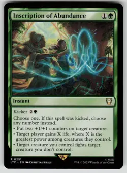 Inscription of Abundance Commander: The Lord of the Rings 251 MTG NM - Image 1