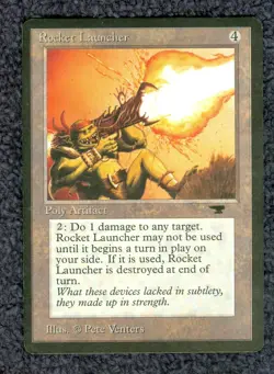 ROCKET LAUNCHER uncommon 1994 ANTIQUITIES MTG Unplayed NM - Image 1
