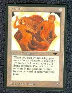 PRIMAL CLAY uncommon 1994 ANTIQUITIES MTG Unplayed NM - Image 1