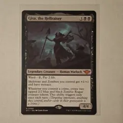 Wizards of the Coast MTG Gisa the Hellraiser Mythic Black Outlaws 89 - Image 1