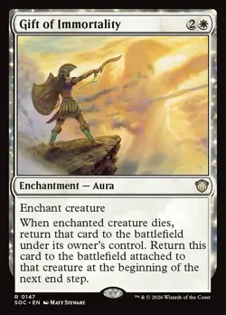 Gift of Immortality - 147 - SOC - NM - MTG Magic the Gathering - Image 1