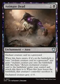 Animate Dead - 207 - SOC - NM - MTG Magic the Gathering - Image 1